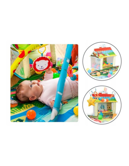 BN-LOE-IMKE,Lionelo - Salteluta interactiva Imke, Cu jucarii, Conform cu standardul european de securitate EN71, Multicolor