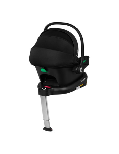 BN-LO-ASTRID_I-SIZE_BLACK_GREY+BASE_BLACK,Lionelo - Soica auto i-Size Astrid, Include baza Isofix, 0-13 Kg, 40-87 cm, Cu maner s