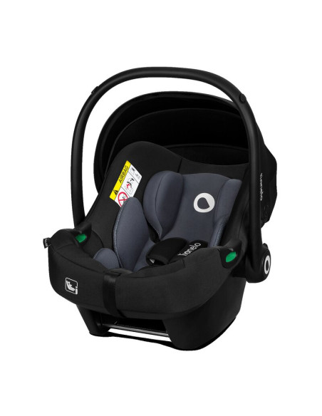 BN-LO-ASTRID_I-SIZE_BLACK_GREY+BASE_BLACK,Lionelo - Soica auto i-Size Astrid, Include baza Isofix, 0-13 Kg, 40-87 cm, Cu maner s