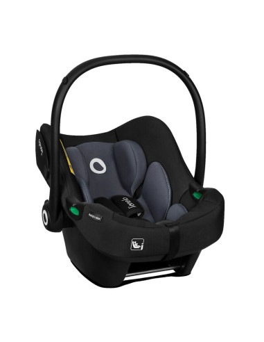 BN-LO-ASTRID_I-SIZE_BLACK_GREY+BASE_BLACK,Lionelo - Soica auto i-Size Astrid, Include baza Isofix, 0-13 Kg, 40-87 cm, Cu maner s