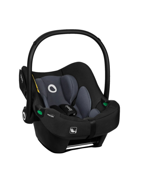 BN-LO-ASTRID_I-SIZE_BLACK_GREY+BASE_BLACK,Lionelo - Soica auto i-Size Astrid, Include baza Isofix, 0-13 Kg, 40-87 cm, Cu maner s