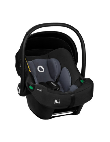 BN-LO-ASTRID_I-SIZE_BLACK_GREY+BASE_BLACK,Lionelo - Soica auto i-Size Astrid, Include baza Isofix, 0-13 Kg, 40-87 cm, Cu maner s