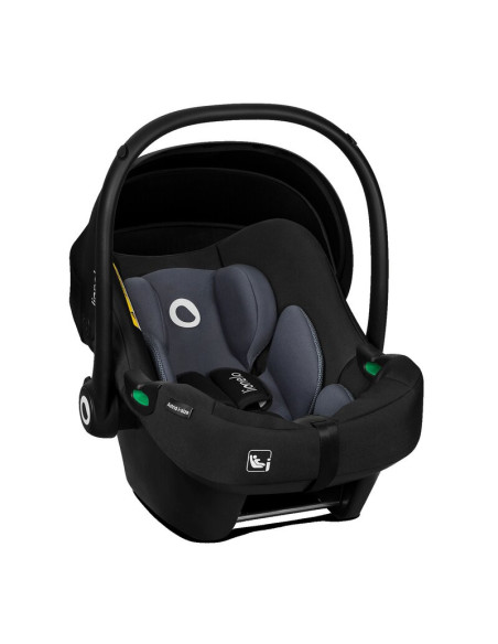 BN-LO-ASTRID_I-SIZE_BLACK_GREY+BASE_BLACK,Lionelo - Soica auto i-Size Astrid, Include baza Isofix, 0-13 Kg, 40-87 cm, Cu maner s
