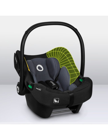 BN-LO-ASTRID_I-SIZE_BLACK_GREY+BASE_BLACK,Lionelo - Soica auto i-Size Astrid, Include baza Isofix, 0-13 Kg, 40-87 cm, Cu maner s