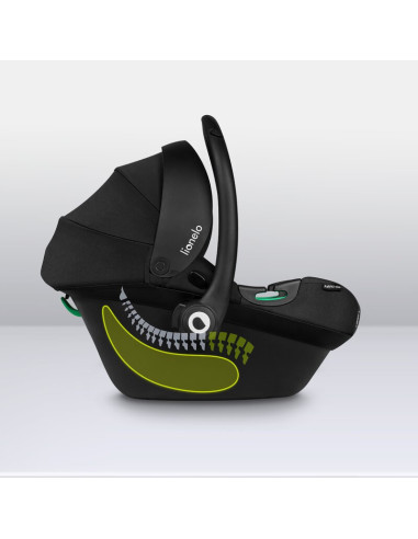 BN-LO-ASTRID_I-SIZE_BLACK_GREY+BASE_BLACK,Lionelo - Soica auto i-Size Astrid, Include baza Isofix, 0-13 Kg, 40-87 cm, Cu maner s