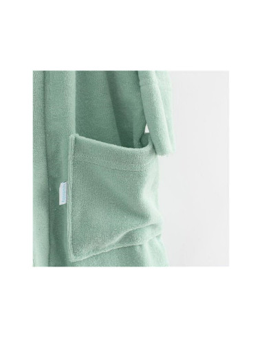BN-53715,Halat de baie pentru copii, Cu buzunare, Cu cordon, Marime 80/86, Dim bumbac 100%, New Baby, Comfortably mint