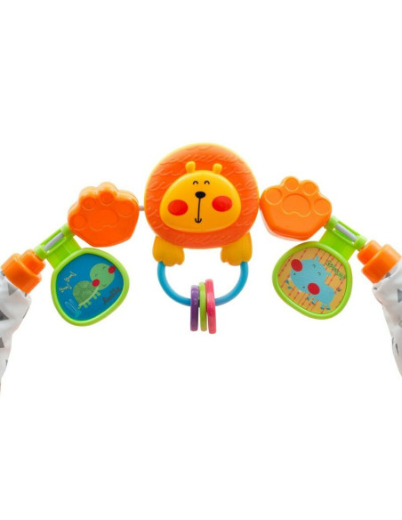 BN-41914,Premergator copii cu panou si arcada cu jucarii, Cu roti din silicion, Inaltime reglabila, Conform cu standardul europe