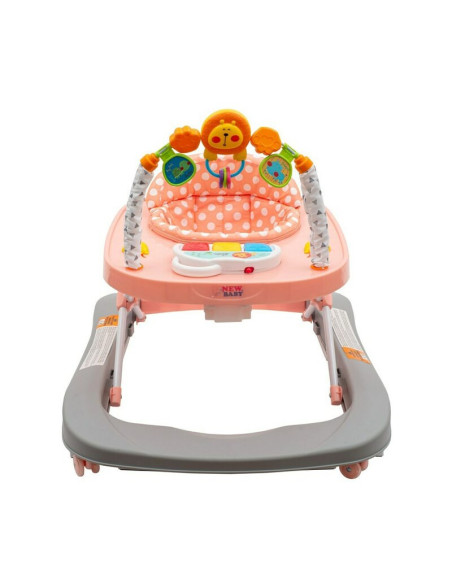 BN-41914,Premergator copii cu panou si arcada cu jucarii, Cu roti din silicion, Inaltime reglabila, Conform cu standardul europe