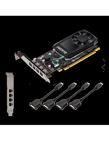 Placa video PNY NVIDIA Quadro P1000 DVI, 4GB GDDR5, 128