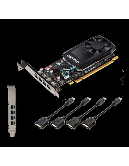 Placa video PNY NVIDIA Quadro P1000 DVI, 4GB GDDR5, 128
