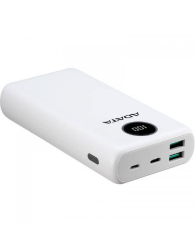 AP20000QCD-DGT-CWH,Baterie portabila A-Data P20000QCD, 20000mAh, 2x USB, 1x USB-C, Alb