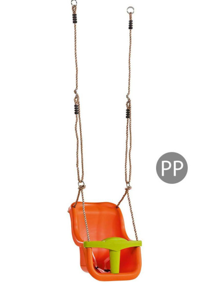 KB131001007002,Leagan Baby Seat LUXE Culoare: Orange/Lime Green, franghie PP 10