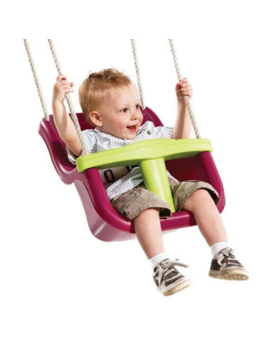 KB131001001001,Leagan Baby Seat LUXE Culoare: Rosu/Galben, franghie: PP 10