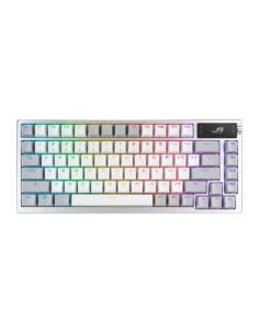 90MP031A-BKUA11,Tastatura mecanica gaming bluetooth Asus ROG Azoth PBT NX Snow alba cu gri iluminare RGB