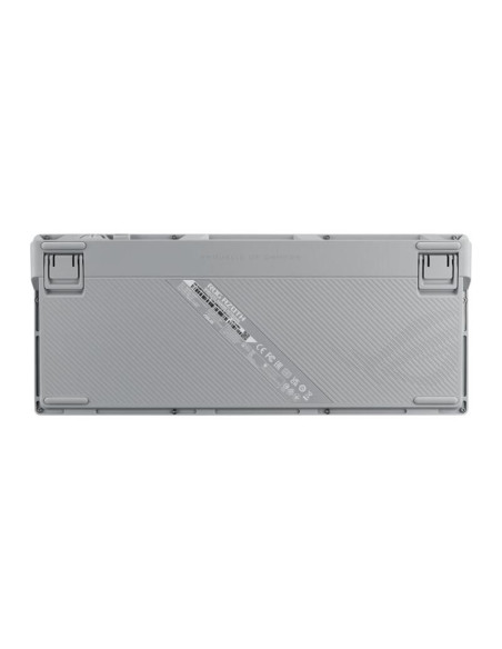 90MP031A-BKUA11,Tastatura mecanica gaming bluetooth Asus ROG Azoth PBT NX Snow alba cu gri iluminare RGB