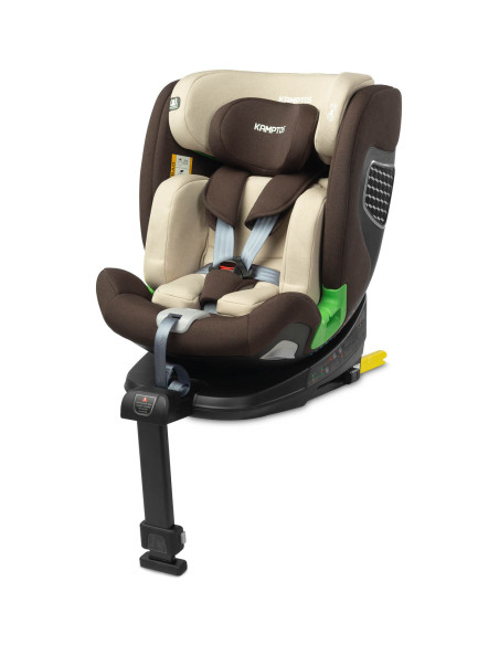 TERO-18565,Scaun auto rotativ Caretero KAMPTOS I-Size 40-150 cm Maro/Bej TERO-18565,Scaun auto rotativ Caretero KAMPTOS I-Size 40-150 cm Maro/Bej