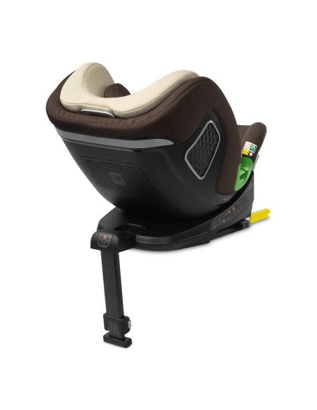 TERO-18565,Scaun auto rotativ Caretero KAMPTOS I-Size 40-150 cm Maro/Bej TERO-18565,Scaun auto rotativ Caretero KAMPTOS I-Size 40-150 cm Maro/Bej