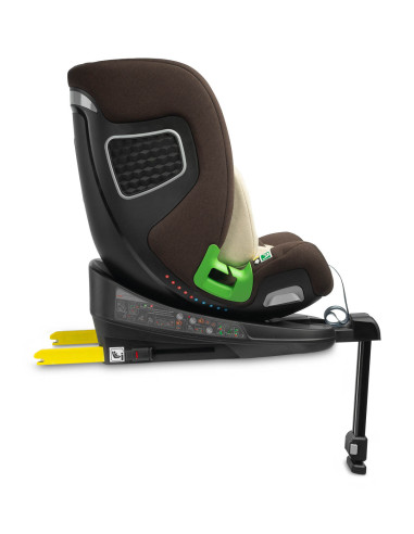 TERO-18565,Scaun auto rotativ Caretero KAMPTOS I-Size 40-150 cm Maro/Bej TERO-18565,Scaun auto rotativ Caretero KAMPTOS I-Size 40-150 cm Maro/Bej