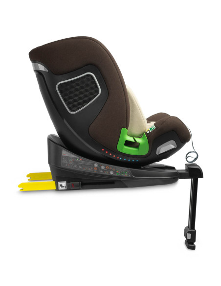 TERO-18565,Scaun auto rotativ Caretero KAMPTOS I-Size 40-150 cm Maro/Bej TERO-18565,Scaun auto rotativ Caretero KAMPTOS I-Size 40-150 cm Maro/Bej