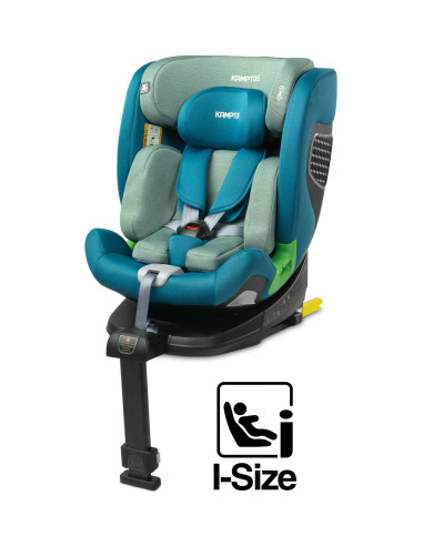 TERO-18567,Scaun auto rotativ Caretero KAMPTOS I-Size 40-150 cm Albastru/Verde TERO-18567,Scaun auto rotativ Caretero KAMPTOS I-Size 40-150 cm Albastru/Verde
