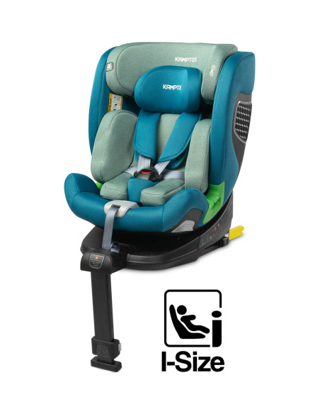 TERO-18567,Scaun auto rotativ Caretero KAMPTOS I-Size 40-150 cm Albastru/Verde TERO-18567,Scaun auto rotativ Caretero KAMPTOS I-Size 40-150 cm Albastru/Verde