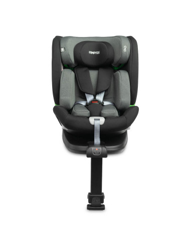 TERO-18566,Scaun auto rotativ Caretero KAMPTOS I-Size 40-150 cm Gri/Negru TERO-18566,Scaun auto rotativ Caretero KAMPTOS I-Size 40-150 cm Gri/Negru