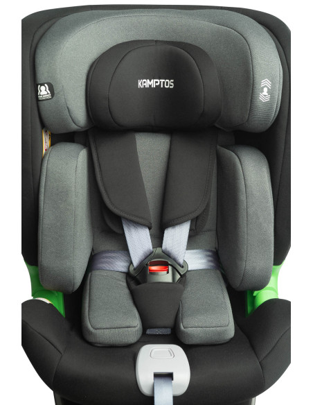 TERO-18566,Scaun auto rotativ Caretero KAMPTOS I-Size 40-150 cm Gri/Negru TERO-18566,Scaun auto rotativ Caretero KAMPTOS I-Size 40-150 cm Gri/Negru