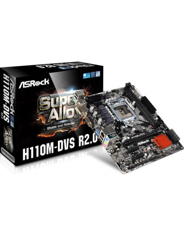 Placa de baza Asrock H110M-DVS R2.0, Socket,H110M-DVS R2.0