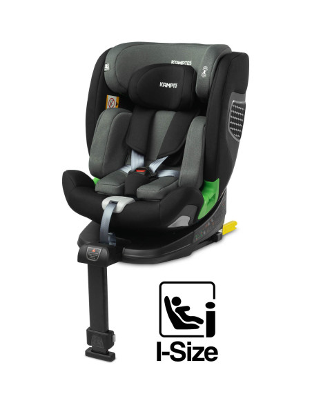 TERO-18566,Scaun auto rotativ Caretero KAMPTOS I-Size 40-150 cm Gri/Negru TERO-18566,Scaun auto rotativ Caretero KAMPTOS I-Size 40-150 cm Gri/Negru