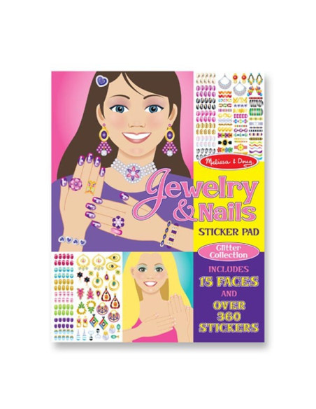 MD4223,Colectia de abtibilduri - bijuterii si manichiura Melissa and Doug