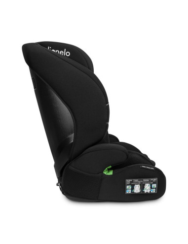 BN-LO-LEVI_ONE_I-SIZE_BLACK_CARBON,Lionelo - Scaun auto, Levi One i-Size, Universal, Instalare FWF, Cu tetiera reglabila in 10 p