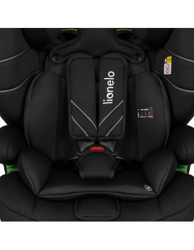 BN-LO-LEVI_ONE_I-SIZE_BLACK_CARBON,Lionelo - Scaun auto, Levi One i-Size, Universal, Instalare FWF, Cu tetiera reglabila in 10 p