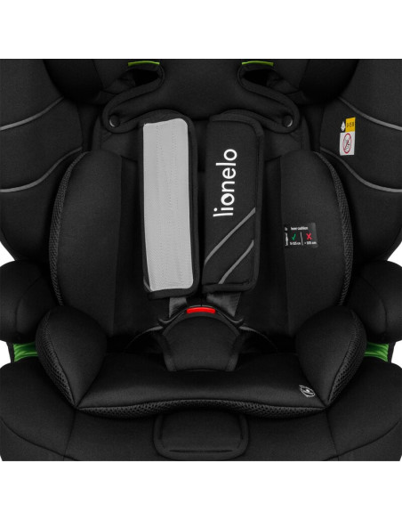 BN-LO-LEVI_ONE_I-SIZE_BLACK_CARBON,Lionelo - Scaun auto, Levi One i-Size, Universal, Instalare FWF, Cu tetiera reglabila in 10 p