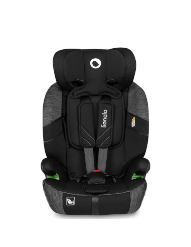 BN-LO-LEVI_ONE_I-SIZE_BLACK_GREY,Lionelo - Scaun auto, Levi One i-Size, Universal, Instalare FWF, Cu tetiera reglabila in 10 poz