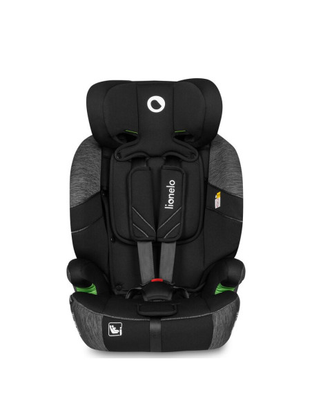 BN-LO-LEVI_ONE_I-SIZE_BLACK_GREY,Lionelo - Scaun auto, Levi One i-Size, Universal, Instalare FWF, Cu tetiera reglabila in 10 poz