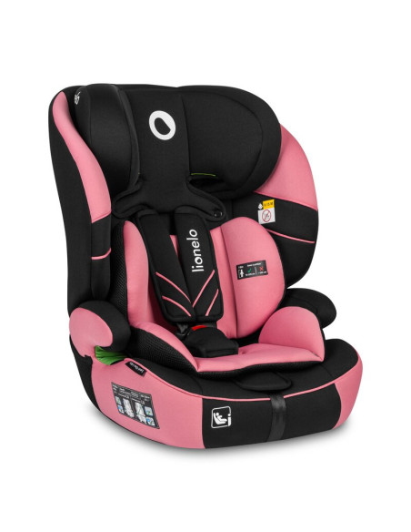BN-LO-LEVI_ONE_I-SIZE_PINK_ROSE,Lionelo - Scaun auto, Levi One i-Size, Universal, Instalare FWF, Cu tetiera reglabila in 10 pozi