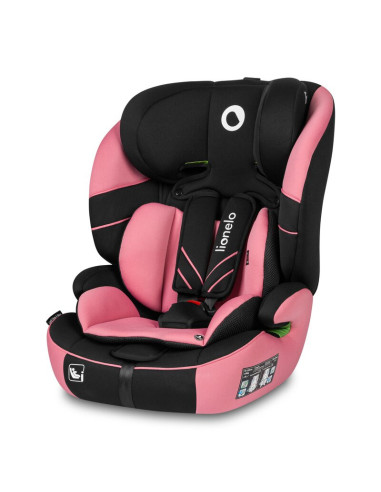 BN-LO-LEVI_ONE_I-SIZE_PINK_ROSE,Lionelo - Scaun auto, Levi One i-Size, Universal, Instalare FWF, Cu tetiera reglabila in 10 pozi