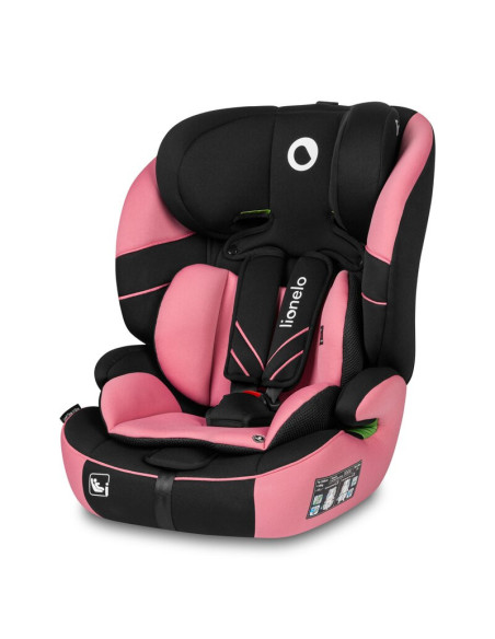 BN-LO-LEVI_ONE_I-SIZE_PINK_ROSE,Lionelo - Scaun auto, Levi One i-Size, Universal, Instalare FWF, Cu tetiera reglabila in 10 pozi