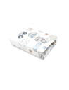 BN-6426972024662,MimiNu - Cearceaf cu elastic pentru patut 120X60 cm, Din bumbac certificat Oeko Tex Standard 100, Pilots Blue
