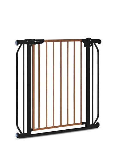 BN-LO-TRUUS_SLIM_BLACK_CARBON_NATURAL,Lionelo - Poarta de siguranta prin presiune Truus Slim, 105 cm, Conform cu standardul euro