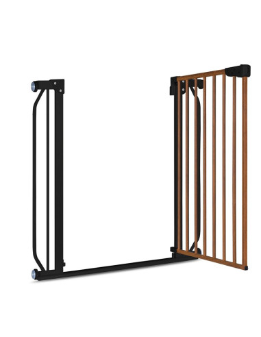 BN-LO-TRUUS_SLIM_BLACK_CARBON_NATURAL,Lionelo - Poarta de siguranta prin presiune Truus Slim, 105 cm, Conform cu standardul euro