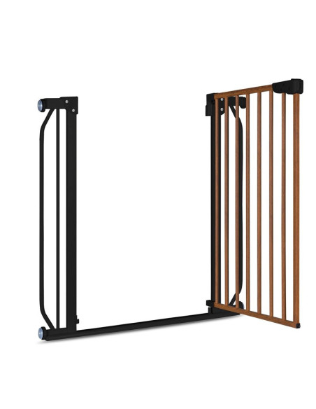 BN-LO-TRUUS_SLIM_BLACK_CARBON_NATURAL,Lionelo - Poarta de siguranta prin presiune Truus Slim, 105 cm, Conform cu standardul euro