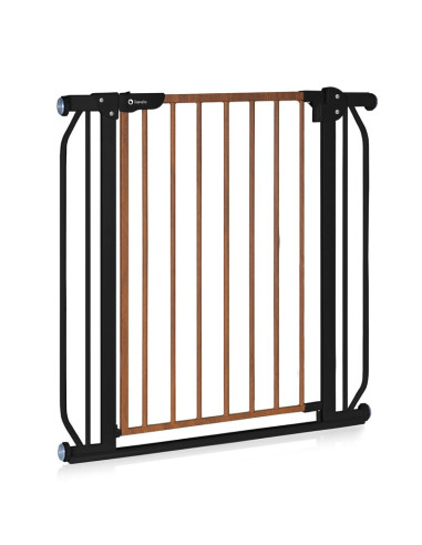 BN-LO-TRUUS_SLIM_BLACK_CARBON_NATURAL,Lionelo - Poarta de siguranta prin presiune Truus Slim, 105 cm, Conform cu standardul euro