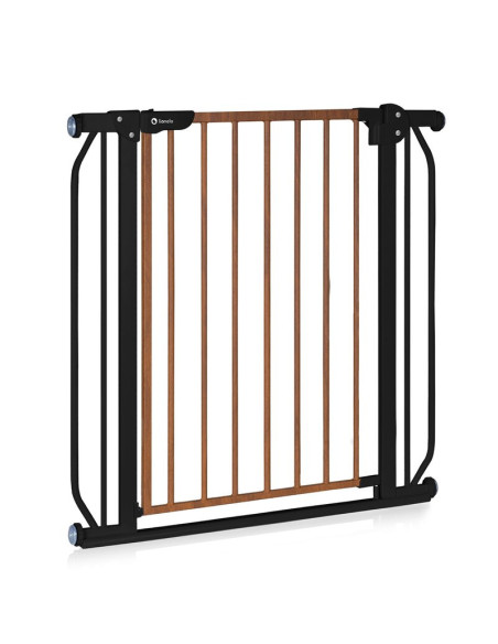 BN-LO-TRUUS_SLIM_BLACK_CARBON_NATURAL,Lionelo - Poarta de siguranta prin presiune Truus Slim, 105 cm, Conform cu standardul euro