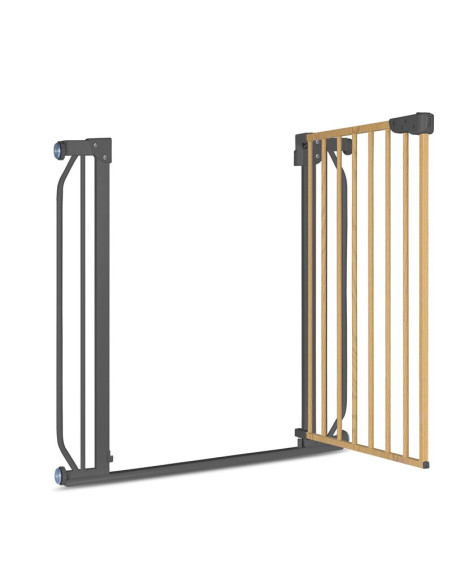 BN-LO-TRUUS_SLIM_GREY_GRAPHITE,Lionelo - Poarta de siguranta prin presiune Truus Slim, 105 cm, Conform cu standardul europeane d