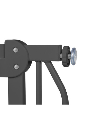 BN-LO-TRUUS_SLIM_GREY_GRAPHITE,Lionelo - Poarta de siguranta prin presiune Truus Slim, 105 cm, Conform cu standardul europeane d