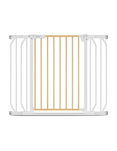 BN-LO-TRUUS_SLIM_WHITE_NATURAL,Lionelo - Poarta de siguranta prin presiune Truus Slim, 105 cm, Conform cu standardul europeane d 2