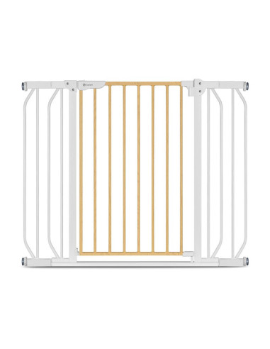 BN-LO-TRUUS_SLIM_WHITE_NATURAL,Lionelo - Poarta de siguranta prin presiune Truus Slim, 105 cm, Conform cu standardul europeane d