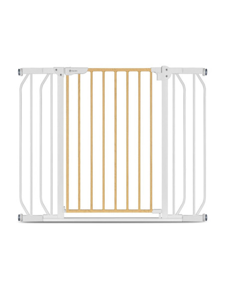 BN-LO-TRUUS_SLIM_WHITE_NATURAL,Lionelo - Poarta de siguranta prin presiune Truus Slim, 105 cm, Conform cu standardul europeane d