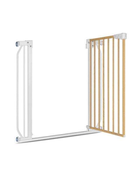 BN-LO-TRUUS_SLIM_WHITE_NATURAL,Lionelo - Poarta de siguranta prin presiune Truus Slim, 105 cm, Conform cu standardul europeane d